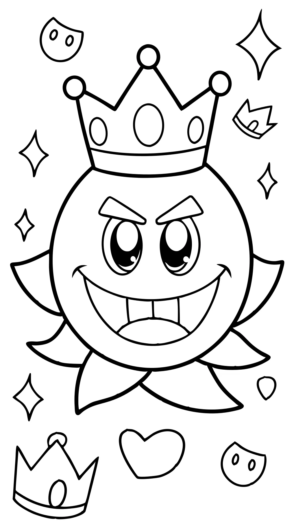 Página para colorear de King Boo